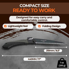 Saboten 8.3" Folding Pruning Saw, Made in Japan, Compact Hand Saw for Tree Branches, Garden Cutting & Outdoor Use - forest Originals