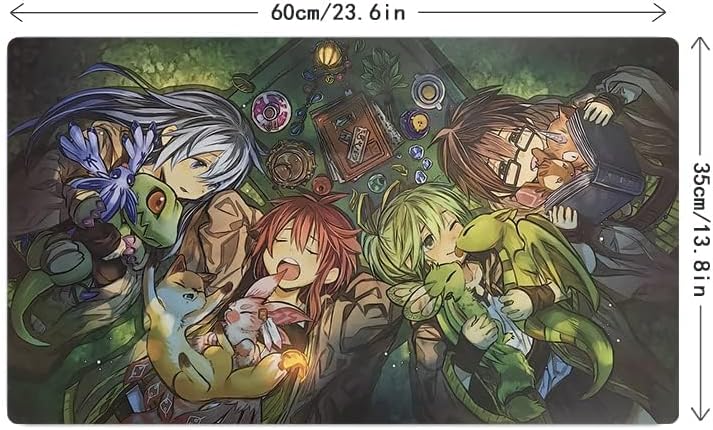 New Anime Playmat Charmer Familiar TCG CCG Trading Card Game Mat Pad No Zones+ Free Bag (ZD039-012-K)