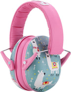 Snug Kids Earmuffs – Noise Reduction for Toddlers & Children – Adjustable, Lightweight, Foldable, Soft & Comfortable - Llamas