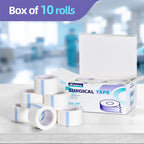 Paper Medical Tape, 10 Rolls 1" x 10 Yards, Latex Free Surgical Tape