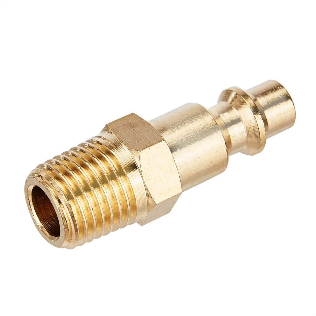 Amazon Basics Quick Connect Brass Air Coupler and Plug Kit, 1/4-Inch NPT Fittings, Air Compressor Accessories, 14 Count