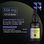 Lyfetrition Serrapeptase 250000 SPU 118 ml, 4 FL Oz Liquid, 220 Servings, Made in USA, Quick Absorption, Potent Ingredients, Non-GMO