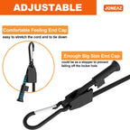 Joneaz Adjustable Bungee Cords with Hooks, 8 Pack Heavy Duty 36-inch Shock Straps, UV Resistant & Durable Carabiner Clips for Outdoor Use