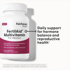 Fairhaven Health FertilAid for Men and Women Combo Fertility Supplements for Men and Women | Count and Motility Support Pre-Conception for Him | Prenatal Vitamin for Her with Vitex and Folate