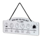 Peanuts How Are You Feeling Hanging Metal Sign