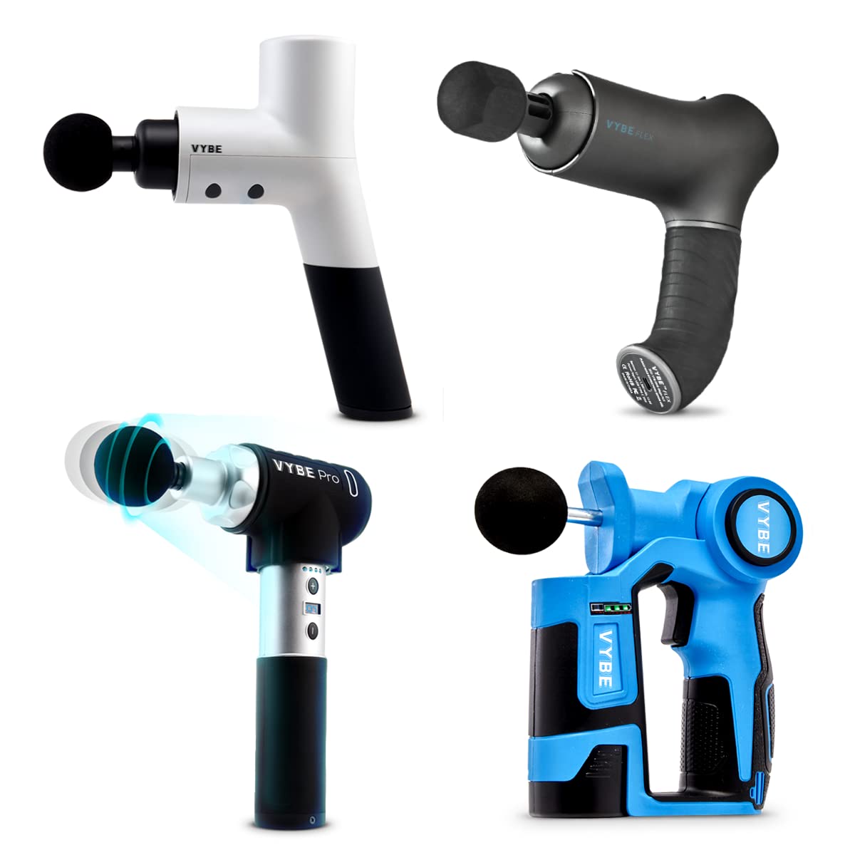 Exerscribe Personal Percussion Massage Gun - VYBE Handheld Deep Muscle Massager
