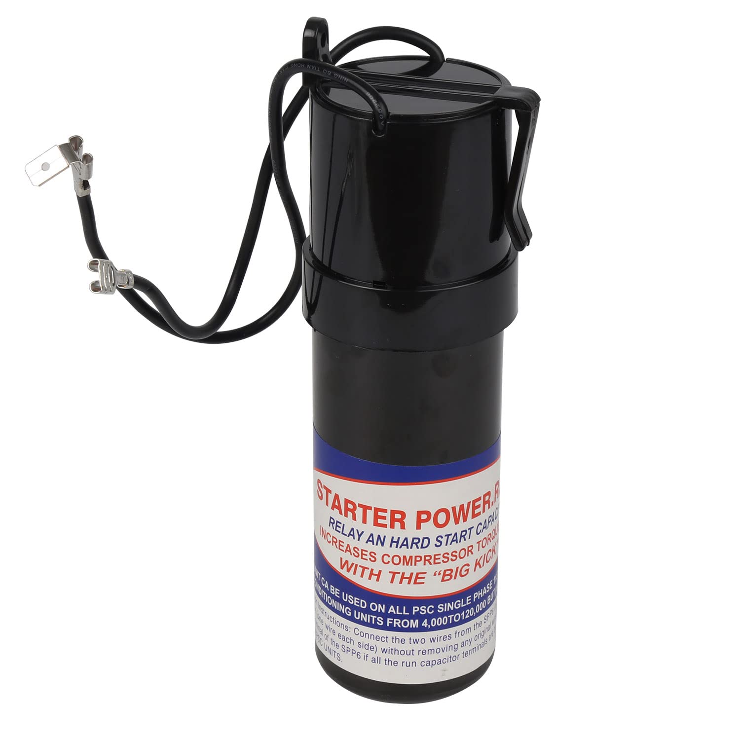 SPP6 Relay/Capacitor Hard Start Kit with 500% Increase Starting Torque for Air Conditioner - Compatible with HVAC Compressor – Replaces SPP6, TJ90HS6,AP4502872,35702, DST-6, ERPP6, HS6, HS650