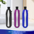 Portable Eyeglass Cleaner Kit (3PCS) - Carbon Fiber Tech for Cleaning on Glasses, Sunglasses and More - Easy Carry Travel & Office Use