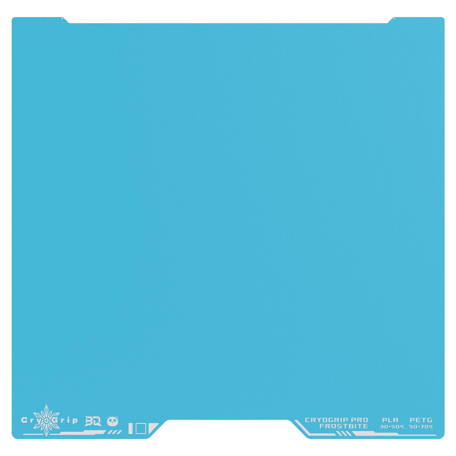 BIQU Cryogrip Pro Frostbite for Bambu-Lab H2D/H2S 3D Printers Cold Build Plate 355x346MM Double Sided Strong Adhesion Spring Steel Sheet Room Temperature Print Upgrade Removable Heated Bed Cover