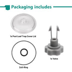 Sand Filter Pump Replacement Parts, SF15110 Pool Leaf Trap Cover Lid, Valve&O-Ring, Fits Intex 12 Inch Sand Filter Pumps, Replacement for Intex SF15110, 11823, SF80110-2, SF80110-1, ECO15110-2 Models