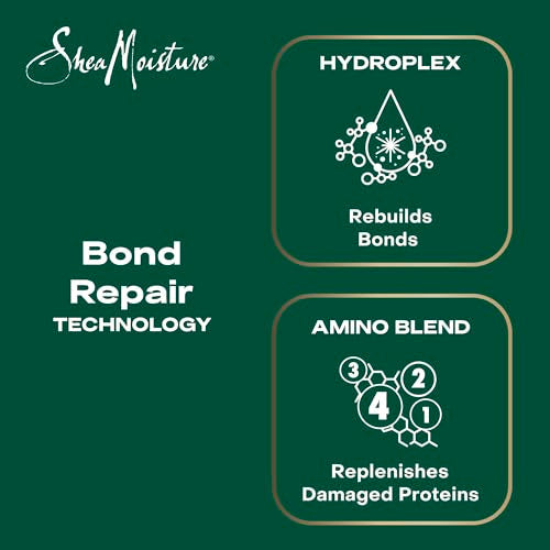 SheaMoisture Bond Repair Shampoo Amla Oil to Strengthen Hair with Restorative HydroPlex Infusion 13 FO