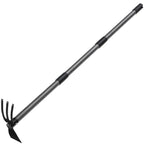 Garden Hoe Tool, 2-in-1 Heavy Duty Dual-Head Weeding Tool, 45" Adjustable Long Handle Cultivator for Weeding, Tilling, Lawn Yard Flower Bed Gardening Tool