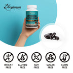 2400 MG Liposomal Glutathione Softgels, Max Absorption, Active Form L-Glutathione Reduced (GSH), with Hyaluronic Acid, Resveratrol, Master Antioxidants for Detox, Brain, Immune System, 180 Softgels