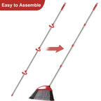 GRAREND 4-Section Spin Mop Replacement Handle, Mop Handle Compatible with Ocedar Spin Mop, 2.5-to-5 Foot Easy Cleaning Floor Mop Stick for Floor Cleaning