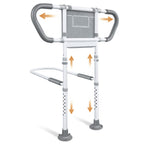 easymake Bedside Rail for Elderly Safety Adjustable Bed Aid with Storage Pocket, Non-Slip Handle,400 lbs Gravity Capacity (Stand-Compatible with Bed Frames 13.19" or Higher)