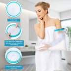 DUMSAMKER Full Arm Cast Cover for Shower Adult, 100% Waterproof Cast Shower Cover Arm, Soft Comfortable Cast Bag Cast Protector, Watertight Seal to Keep Wounds Bandage Dry, Reusable
