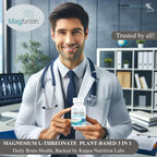 Kappa Nutrition Powered by Magbrain™ Magnesium L-Threonate Plant-Based, 90 Vegan Capsules, 420mg Elemental Magnesium (3 Capsules) from 2,253mg, Brain, Sleep & Muscle Support.