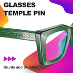 VISOONE Cat Eye Basil Green Blue Light Glasses TR90 UV Protection Women Calida