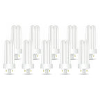 Circle (10 Pack PLT-26W 841 CFL Bulb, 4-Pin GX24q-3, 26W Triple Tube Compact Fluorescent, 4100K Cool White, Replaces Sylvania CF26DT/E/IN/841, Philips PL-T 26W/41/4P/ALTO