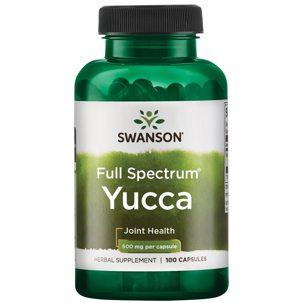 Swanson Premium Brand Full Specturm Yucca 500 Milligrams 100 Capsules