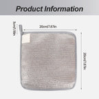 Jiexily 2025 New Multipurpose Wire Dishwashing Rags for Wet and Dry, Metal Scrubbing Pads Sponge Cloths Towels Clean, Non-Scratch Wire Dishcloth for Home Kitchen Dishes, Sinks (10 Pcs)