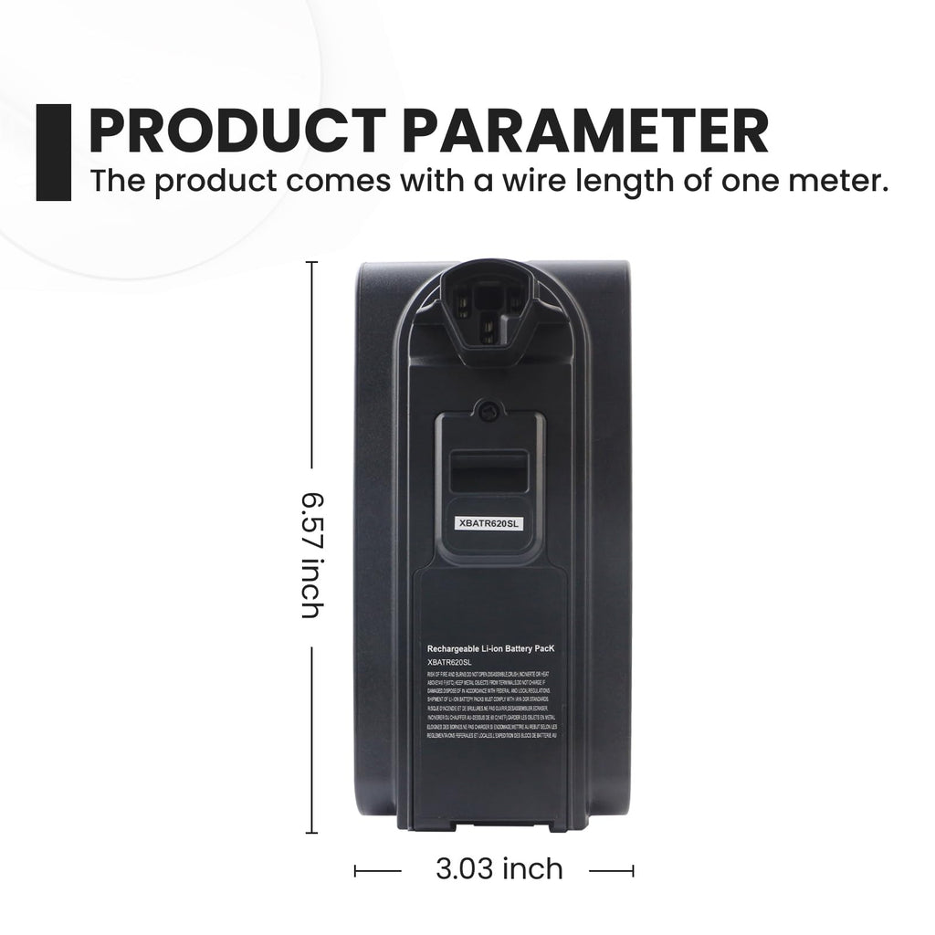 XBATR620SL XBATR625SL Battery Replacement for Shark Stratos IZ540H IZ562H