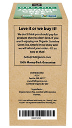 Organic Jasmine Tea K-Cup Pods, 24 Pods by FGO - Keurig Compatible - Naturally Occurring Caffeine, Premium Jasmine Green Tea is USDA Organic, Non-GMO, & Recyclable
