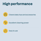 ATTITUDE Baby & Kids Toy Cleaner Spray for Sensitive Skin, EWG Verified, Multi-Surface Cleaner for Toys, High Chairs & Play Areas, Naturally Derived, Vegan, Unscented, 27.1 Fl Oz (Pack of 6)