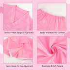 Meland Doctor Costume for Kids 3-10, Kids Dress Up Set with Lab Coat & Accessories for Role Play Halloween(Pink,5-6 Years)