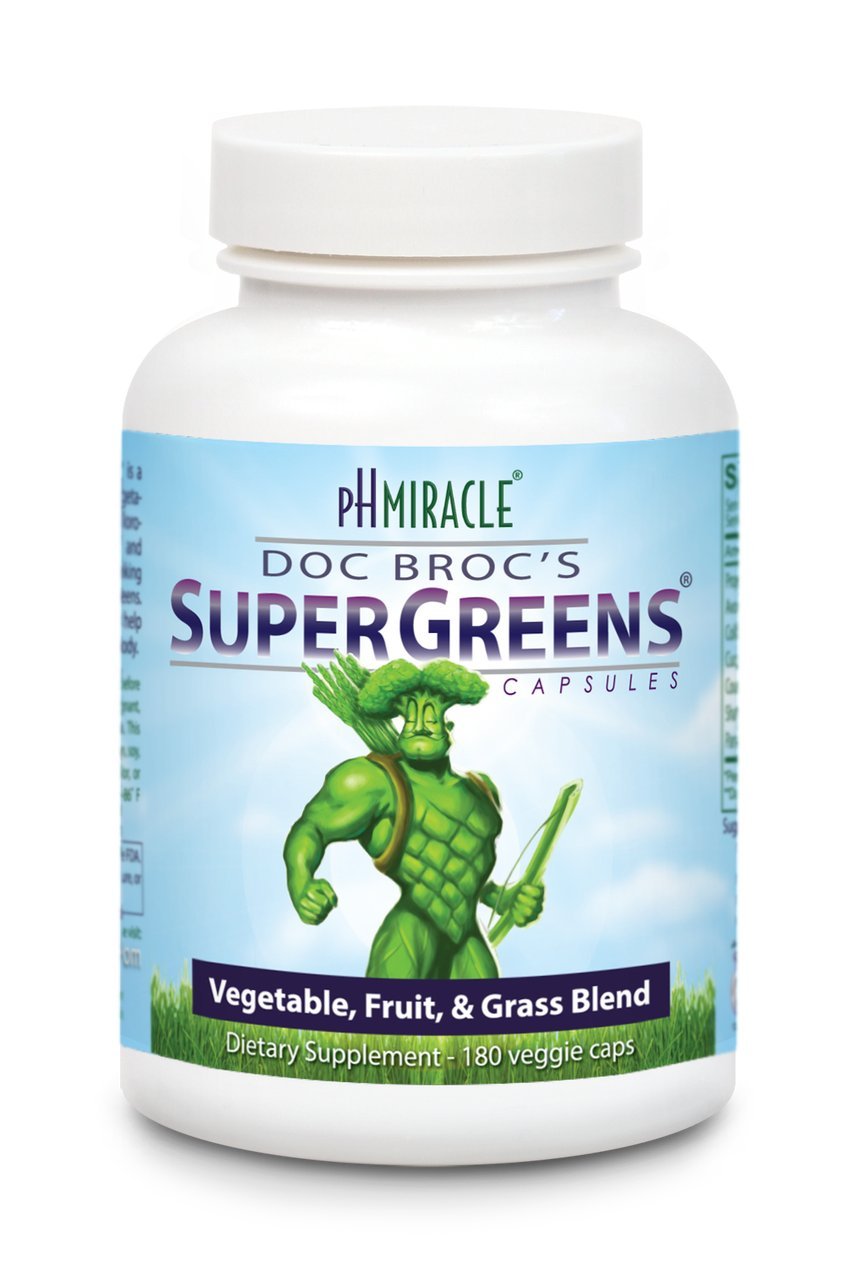 pH Miracle Doc Broc's SuperGreens (180 Capsules)