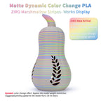 ZIRO Dynamic Color Change PLA, for 3D Printing, 1KG, Marshmallow Stripes