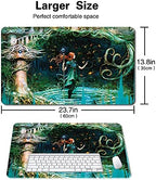 Board Game MTG Playmat Games Size 60X35 cm CCG Compatible for MTG CCG RPG Trading Card Game (Growth Spiral)