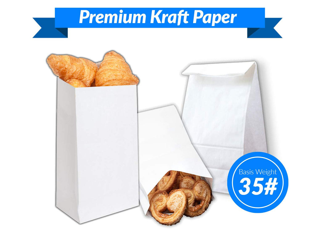 Reli. White Paper Bags | 500 Count Paper Lunch Bags