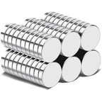 TRYMAG 60Pcs Strong Rare Earth Magnets, 12x3mm Small Refrigerator Magnet