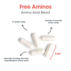 ARG Free Aminos - Free Form Amino Acid Complex with 5-HTP - Essential Amino Acids for Muscle & Neuro Support - Vegetarian Capsules - 50 Servings - 100 Count