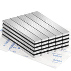 TRYMAG Strong Magnets Heavy Duty, 25 Pack Neodymium Magnet Bar, Magnetic Strips Earth Magnets with Double-Sided Adhesive, Powerful Metal Rectangular Magnets for Door, Craft, Fridge, Office - 60x10x3mm