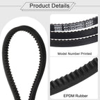 uxcell 2Pcs AX97 EPDM V-Belt, Raw Edge Cogged Industrial Rubber V Belt 1/2" Width x 99" Outer Circumference