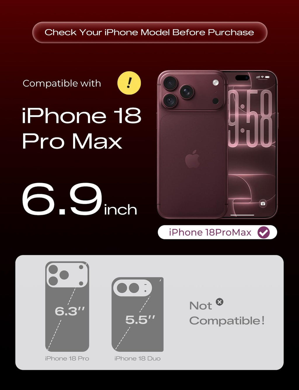 MAGIC JOHN for iPhone 18 Pro Max Screen Protector Easy Installation