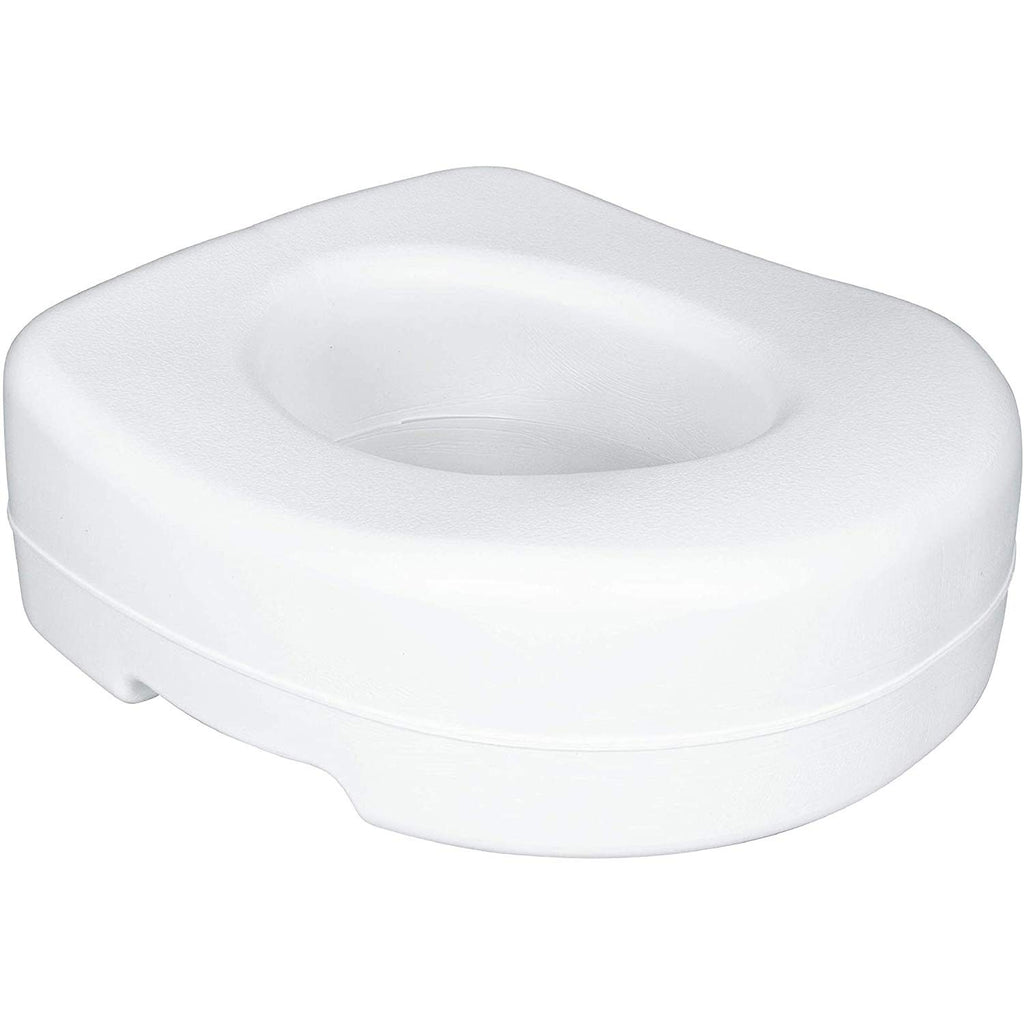 Carex Toilet Seat Riser, 5.5 Inch, Toilet Seat Risers for Seniors, Raised Toilet Seat, Supports 300lbs, Slip-Resistant, Toilet Riser, Elevated Toilet Seats
