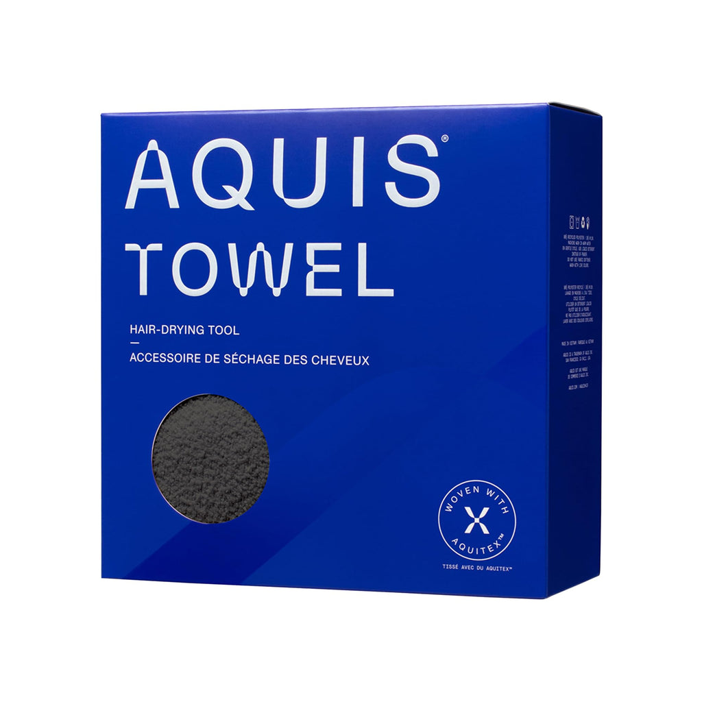 Aquis Towel Hair-Drying Tool, Water-Wicking, Ultra-Absorbent Recycled Microfiber