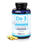 De3 Dry Eye Ultra Pure rTG Omega 3 – Support for Dry Eyes - 2400 mg EPA & DHA – New & Improved-Burpless-3 per day serving, 1-month supply