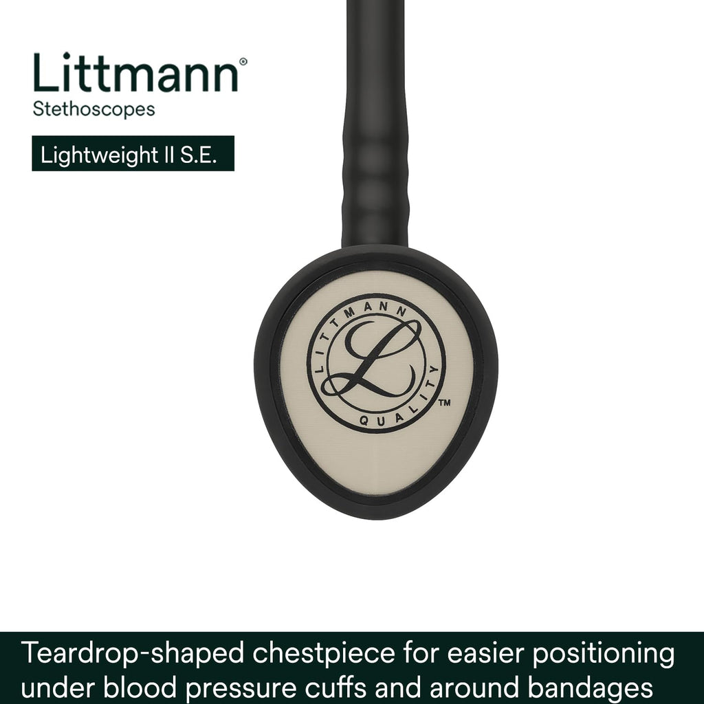 3M Littmann Lightweight II S.E. Stethoscope, 2450, 28" Black Tube