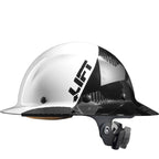 LIFT Safety HDF50C-20CK DAX Carbon Fiber Full Brim 50-50, White/Black Camo