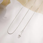 Goldegg 925 Sterling Silver Chain for Women, Diamond Cut 1mm Box Chain