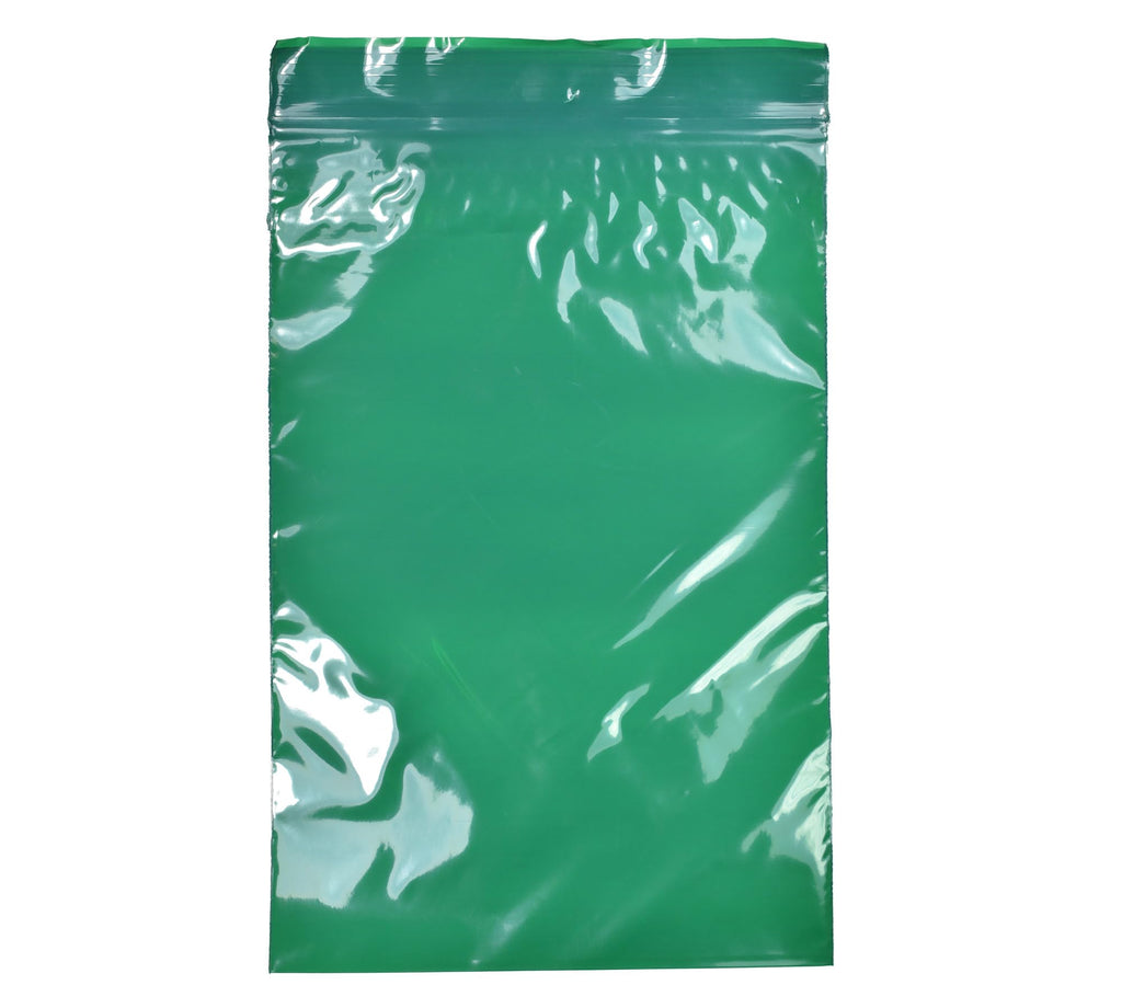 uGems 6" x 9" Green Resealable Bags -100 Pack of Opaque Plastic Storage Bags for Privacy, Light Protection, and Food Storage Ideal for Crafts, Tools, Office Supplies, FDA Compliant r69gr-100
