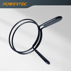 POWERTEC 4 Inch Double Loop Hose Clamps for Dust Collection Hose and Dryer Vent Hose, Quick Release Spring Clamps for Dust Collector and Dust Collection Fittings, 2 pack (70195)