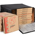 musbus Pizza Carrier Insulated Bags Large for Deliveries, Insulated Pizza Carrier Delivery Bag 20 x 20 inch inches Food Bag for Personal and Professional Use (Black), Black, 20W x 20D x 14H, Modern
