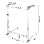 Bogural Couch Stand Assist with Handrails, Width and Height Adjustable Stand Assist Aid for Elderly, Up to 400 LBS, Sofa and Chair Lift Assist Devices for Seniors, Disabled and Patients, Gray