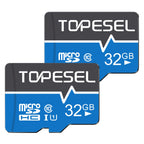 TOPESEL 32GB(The Actual Usable Capacity is 28.8GB) Micro SD Card 2 Pack Memory Cards MicroSDHC UHS-I TF Card Class 10(32GB 2Pack)