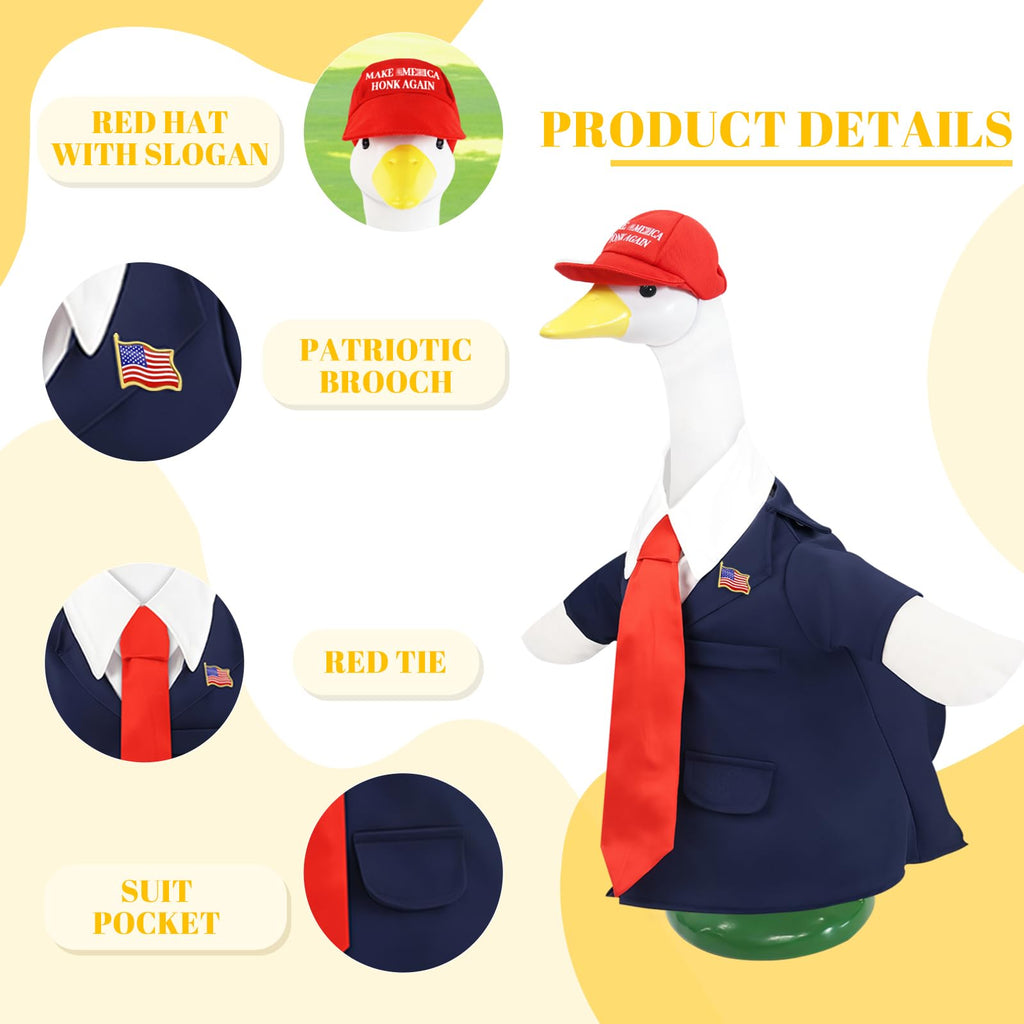 EHZYP 4 Pcs Porch Goose Outfits, for 23-28 Inch Porch Goose